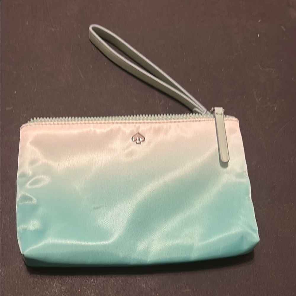 Kate Spade Green Clutch with Wristlet Strap